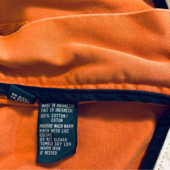 Men’s Orange, Cotton, Cargo Shorts, brand Polo by Ralph Lauren. - Picture 11 of 13